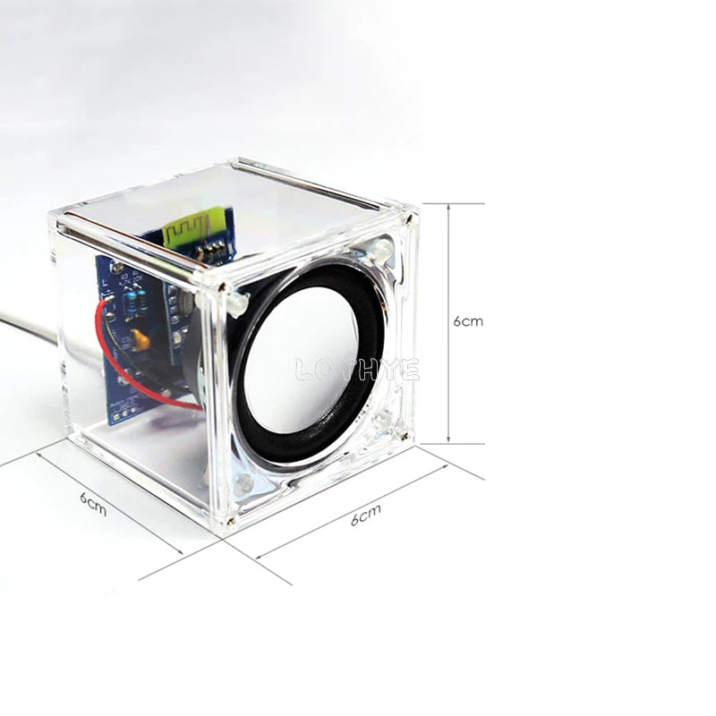 Mini Bluetooth Speaker Making Kit Small Audio Parts Electronic DIY Power Amplifier Mobile Speaker Electronic Kit Soldering