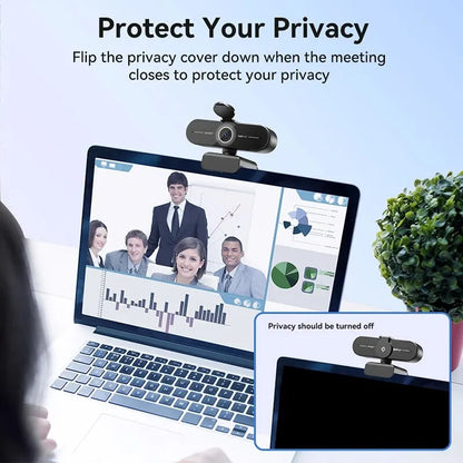 4K Webcam 1440P 2K Web Camera 1080P EMEET C60E Autofocus USB Computer Camera for Living/ Video Call/ Conference