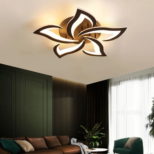 Modern Led Ceiling Light With Creative Petal Design For Decorating Living Rooms Bedrooms Entrances Corridors Balconies Lighting