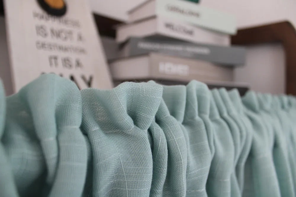 Japanese tassel half curtain partition door curtain kitchen short curtain coffee curtain pastoral decoration short curtain yarn