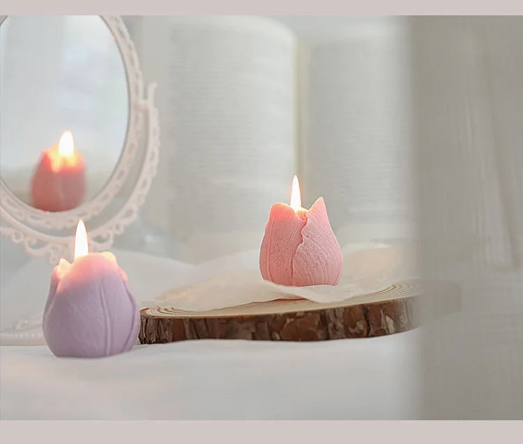 Tulip Scented Candles Gifts Handmade Birthday Gifts Decorative Ornaments Flower Shaped Candles