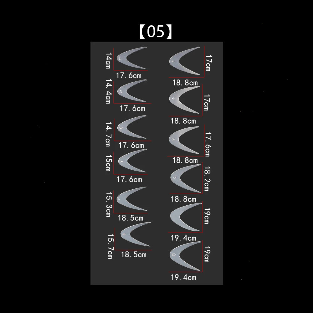 12/60pcs Reusable Soft Silicone Pads Stencil French Forma Sticker for Poly Nail Gel Duet System Dual Form for French Manicure &^