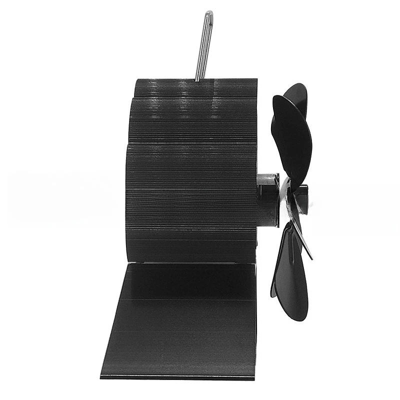 Wood-burning Real Fire fireplace fan, portable aluminum alloy thermal power fan, mini fireplace fan