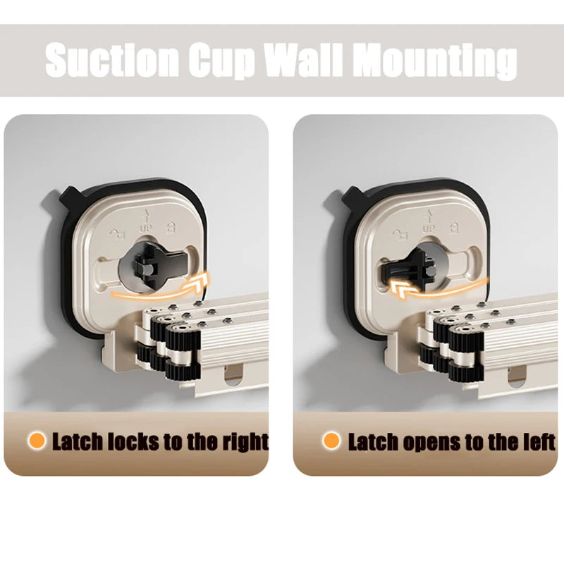 Retractable Clothes Hanger Wall Mounted No Punching Laundry Drying Rack Foldable Drying Racks Space Saving For Bathroom Balcony