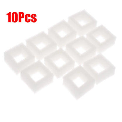 3/10Pcs Cat Water Fountain Water Pump Foam Filter Compatible With Square Dispenser Pre-Filtered For Fresh & Clean Drinking Water