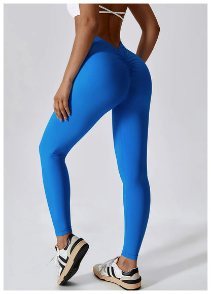 Yoga Pants Rear Rolled buttocks Peach Buttocks Women For Fitness High Waist Long Pants Women Hip Push UP Gym Women's Leggings