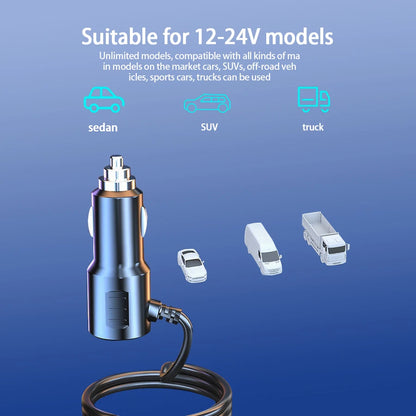 120W Multi-Function Charger USB/Type C Fast Charging Can Charge Multiple Devices At The Same Time, One Tow And Four Car Chargers