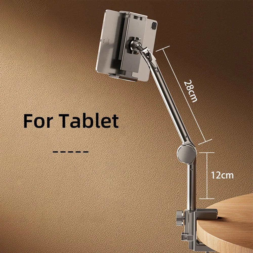 Tablet Bracket for Bed iPad Stand 360° Rotating Bed Tablet Mount Stand with 90cm Metal Arm For 4.7~12.9 inch Phone Tablet Holder