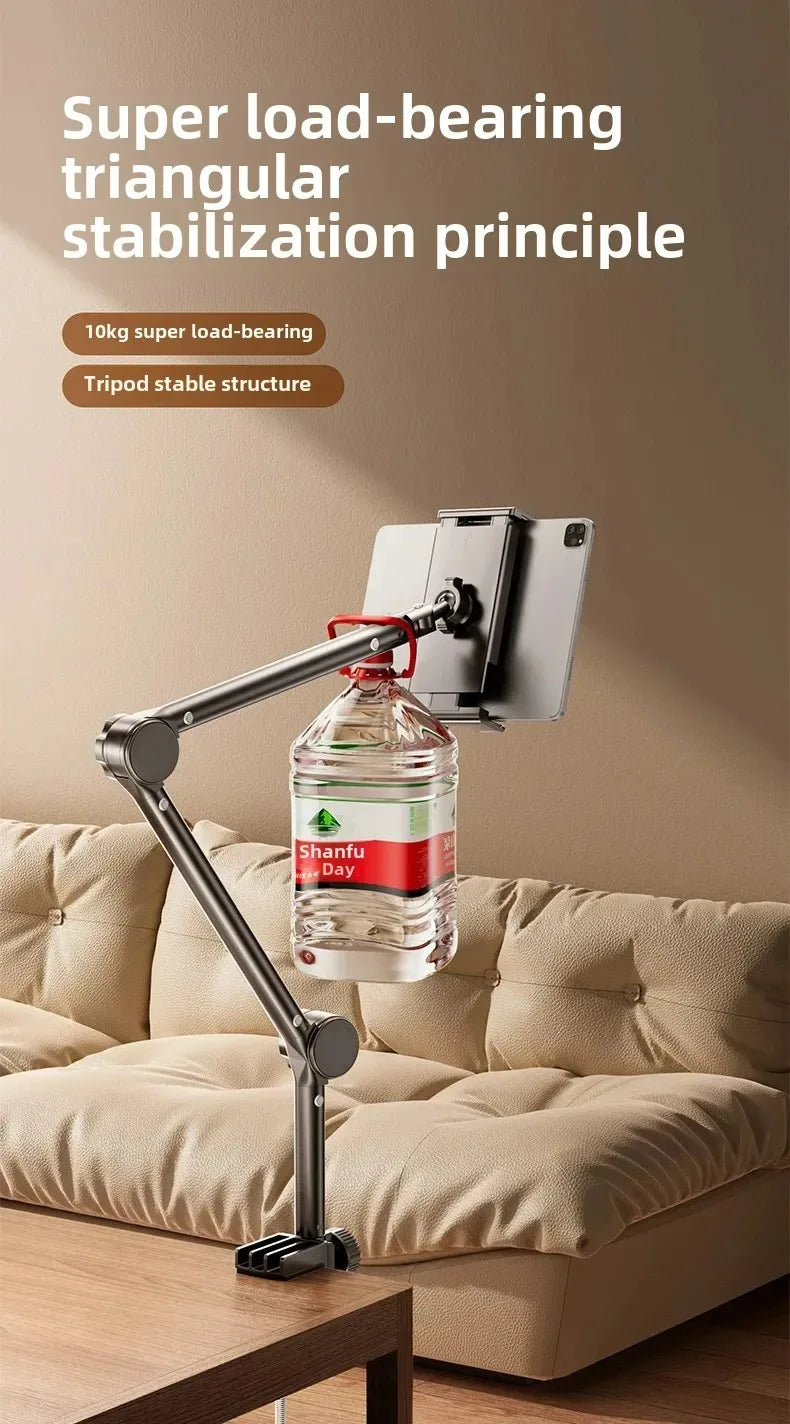 Tablet Holder for Bed Desk IPad Stand with Flexible Metal Arm Rods Tablet Stand For 4-13 inch Android Tablet Xiaomi Poco Bracket