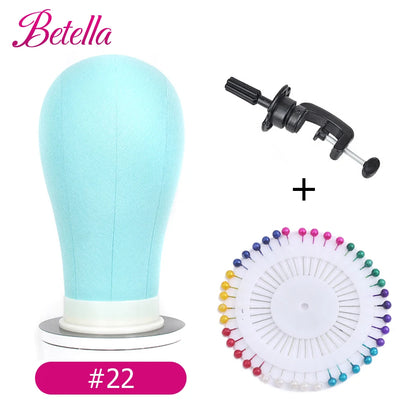 Canvas Block Head Kit Training Mannequin Wig Head Display Styling Mannequin Manikin Head Wig Stand wig head Stand