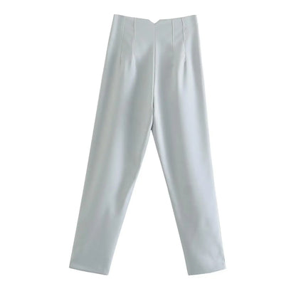 Koekop Office outfits Pencil Trousers Black Pink White Ladies Pants Fashion Office Wear High waist Pants for Women Formal Pants