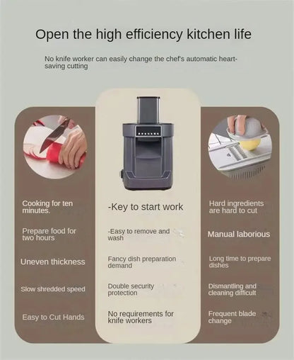 Commercial Vegetable Cutting Machine Automatic Vegetable Carrot Potato Chopper Slice Shred And Diced Quickly Cut Vegetables