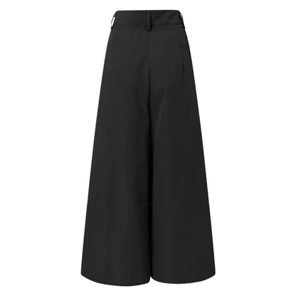 Women Palazzo Pants Summer Style Cotton Linen Comfy Baggy Trousers With Pockets Fashion Elegant Party High Waist Loose Trousers
