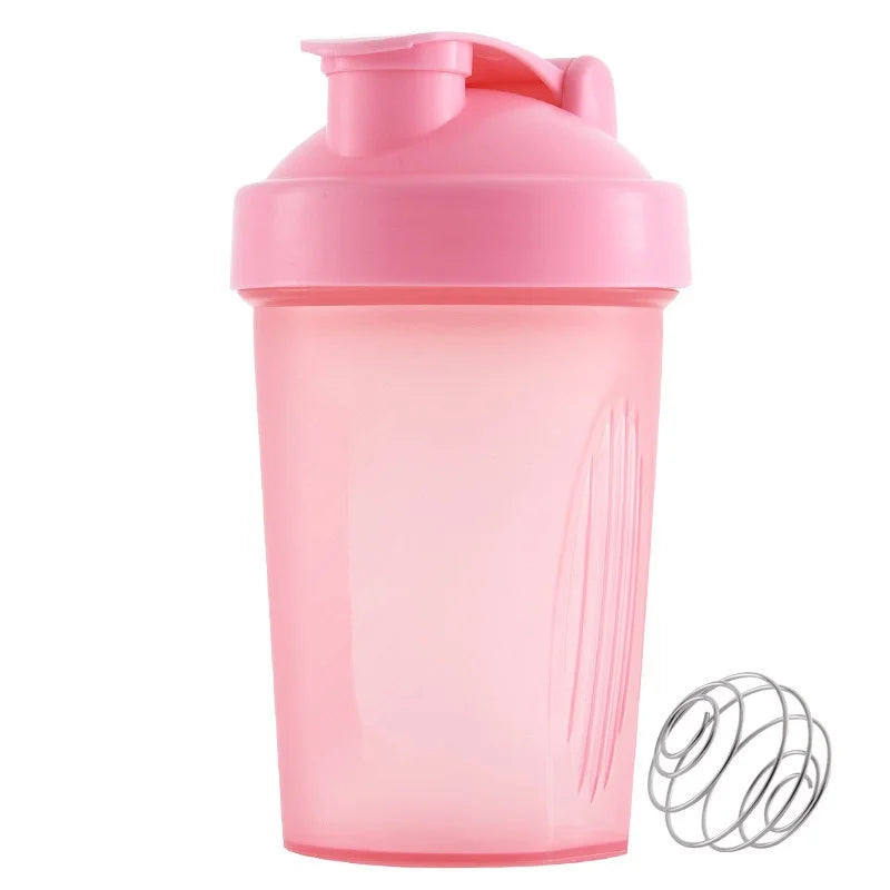 Sports water cup with Shaker Balls Leak Proof Drink Shaker Bottle Whey Protein Powder Mixing Bottle Fitness Gym Shaker Drink Cup