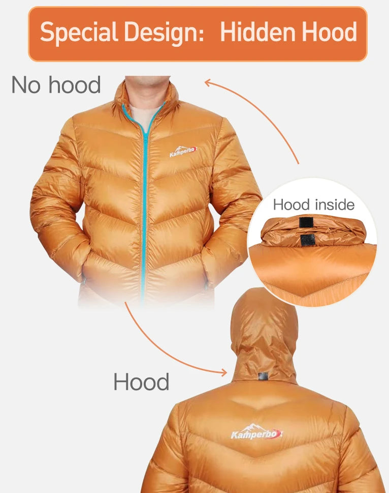 Kamperbox Down Jacket hot Men Goose Down jacket men Thermal jacket down jacket men's  camping equipment