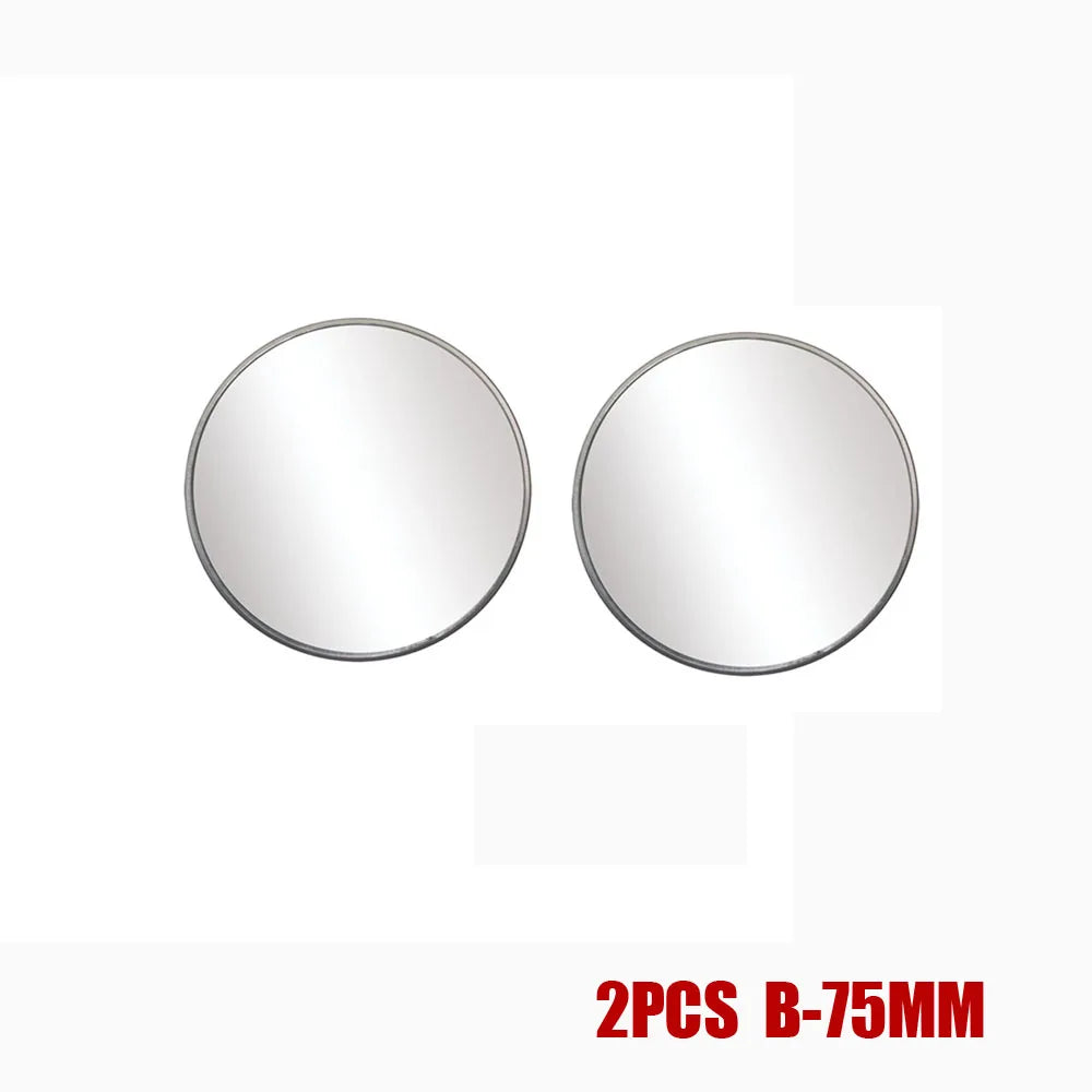 2pcs Bus Mid-Size Car Side Mirrors Truck Blind Spot Mirror Round Convex Wide Angle Baby Auto Rear View Mirrors Accessories