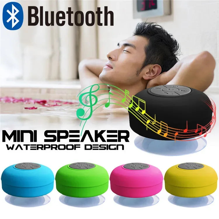 Wireless Bluetooth Waterproof Speaker With Suction Cup Sound For Car, Shower Sound