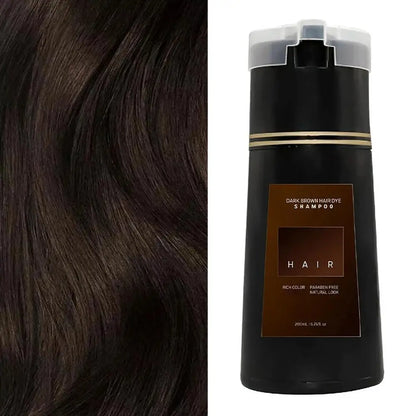 200ML Hair Coloring Shampoo Dye Shampoo For Covering Gray White Shampoo Black Brown Purple Hair Colouring Shampoo Hair Care