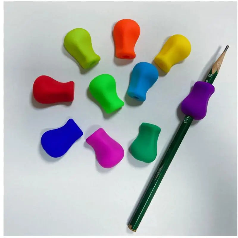 5-10pcs Writing Corrector Finger Posture Correction Tool Trainer Children's Pen Writing Assistant Grip Suit Student Stationery