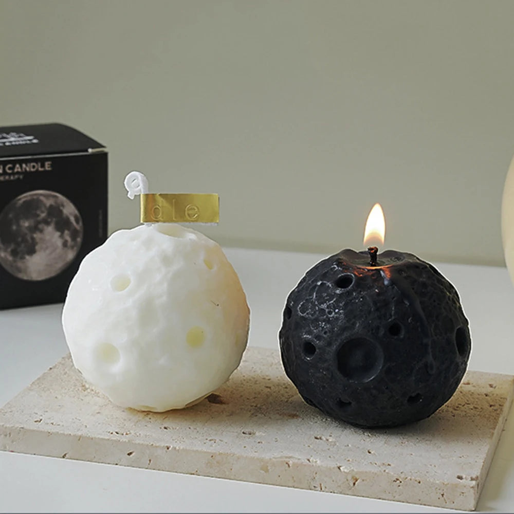 Creative Lunar Shape Scented Candles Home Decor Candle For Party Birthday Room Decoration Gift