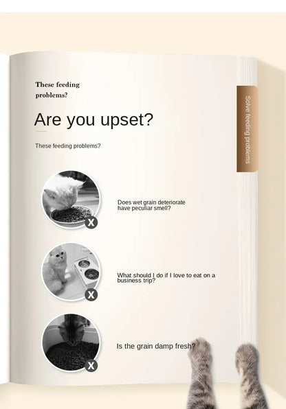 Pet Automatic Feeder with Timer Smart Food Dispenser for Dogs Cats Water Bowl Storage Container Puppy Kitten Feeding Accessories