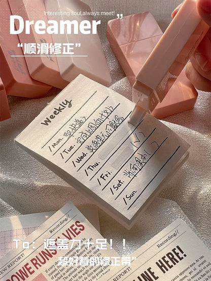 6 Pcs Correction Tape School Supplies Stuff Whiteout Portable Students Study Tools Writing Tapes Kids Tipex