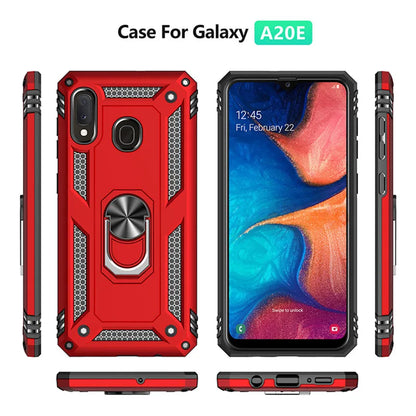 for Samsung A20e Armor Shockproof Case for Samsung Galaxy A20e Military Protective Ring Holder Magnet Cover for Samsung A 20e