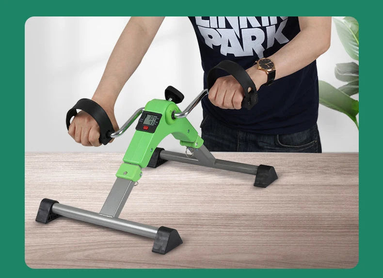 Pedals Exercise Bike Portable Mini Exercise Bike Bodybuilding Machine Elderly Rehabilitation Leg Arm Trainer Bicycle