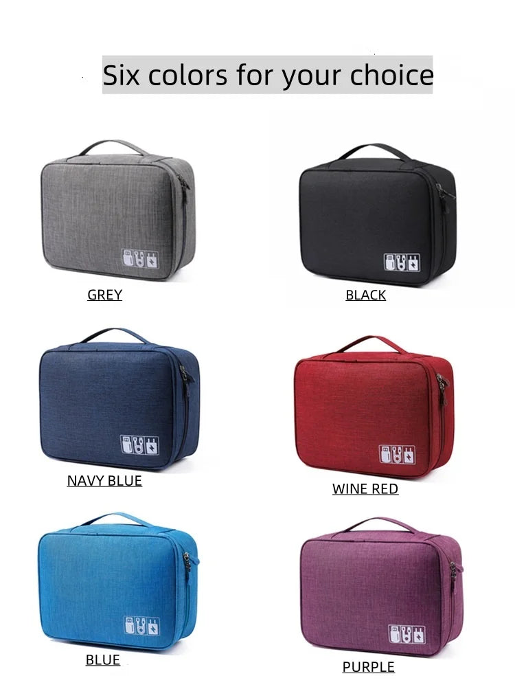 Travel Electronic Digital Storage Bag, Multifunctional High-capacity Earphones, Data Cable Protective Case, Dust Bag Travel Elec