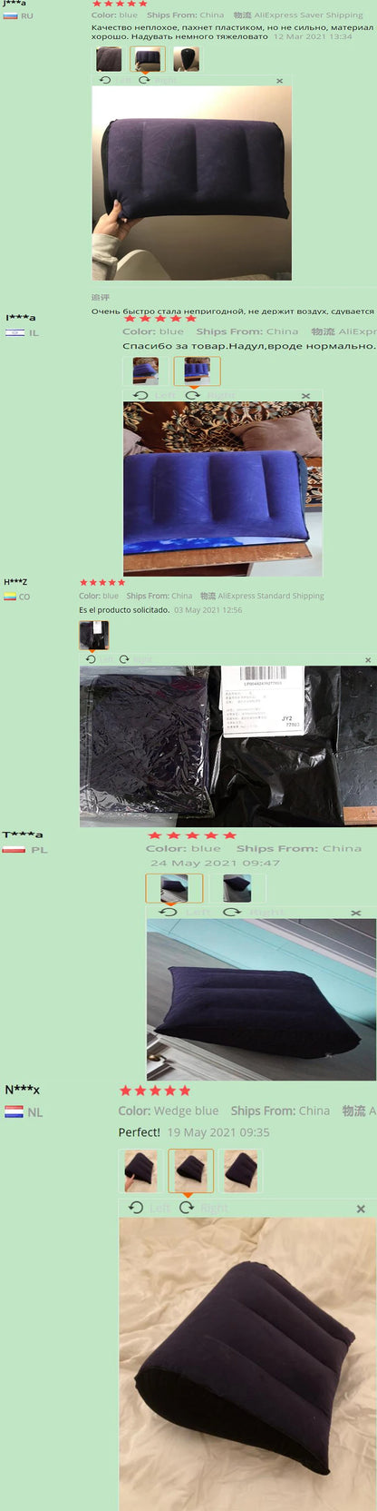 Wedge Pillow Triangle Cushion Exotic Funny Love Position Cushion Game Inflatable Magic Triangle Inflatable Pillow for Couples