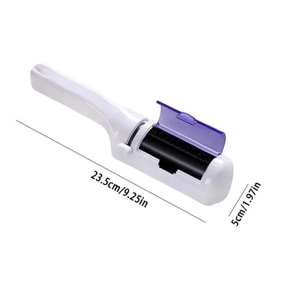 Portable Electrostatic Lint Roller Handheld Pet Hair Remover Reusable Dust Cleaner for Clothing Sofa Carpet Bed Home Travel