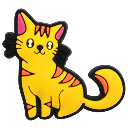 Cute Cats Shoe Charms Decoration for Crocs Pin Accessories Bracelet Wristband Party Gifts