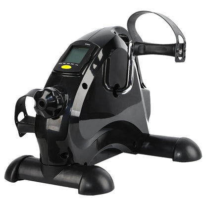 Mini Exercise Bike Arm and Leg Trainer Anti Slip Foot Pedal Exercise Machine Adjustable Under Desk Bike LCD Display for Seniors