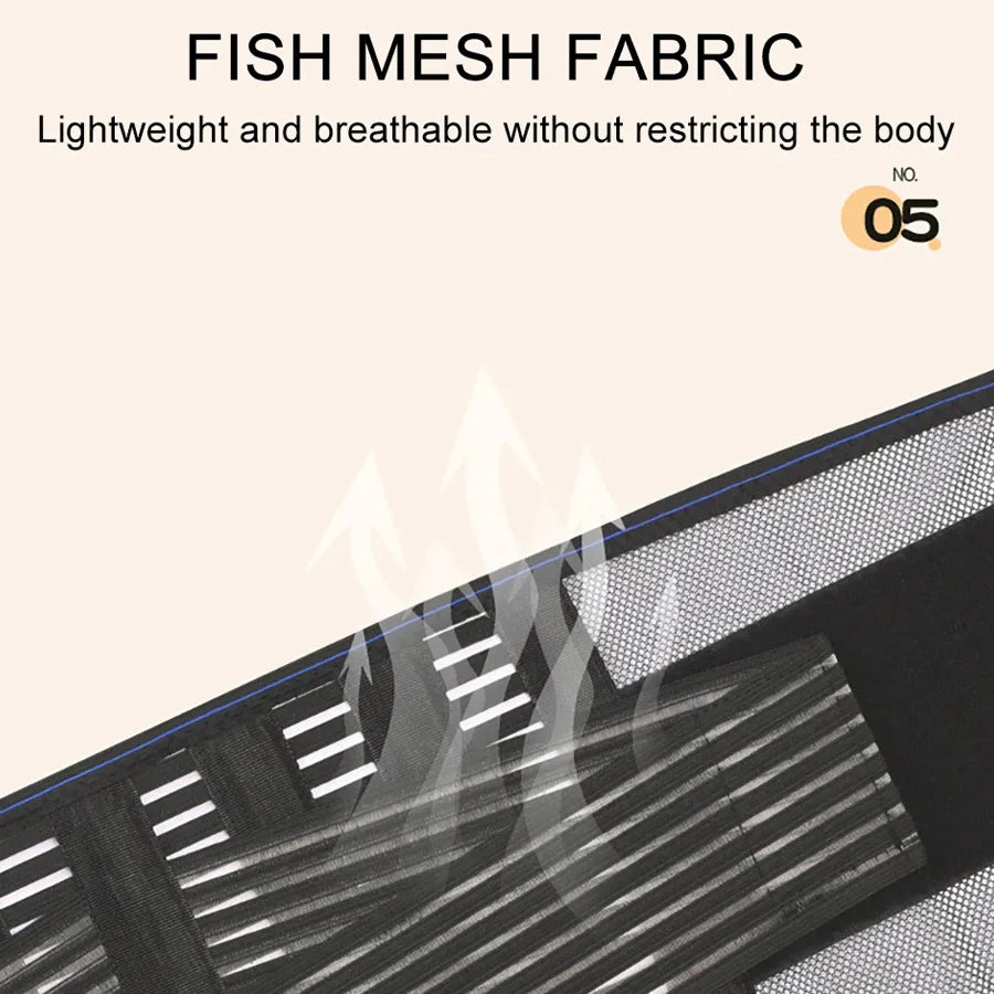 Back Brace Men Women Waist Support Beltm Breathable Adjustable Lumbar Support Belt for Herniated Disc Scoliosis Back Pain Relief