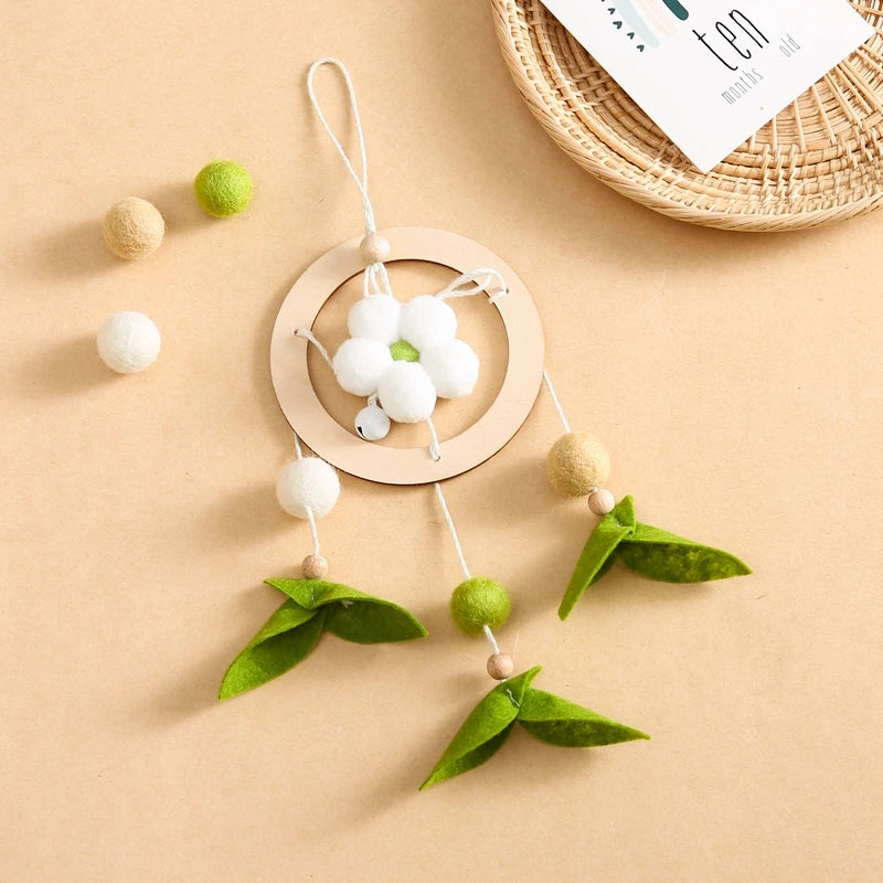 Baby Rattle Toys 0-12Months Newborn Wooden Crib Mobile Bee Toy Music Box Bed Bell Hanging Toy Holder Bracket Bed Bell Baby Gifts