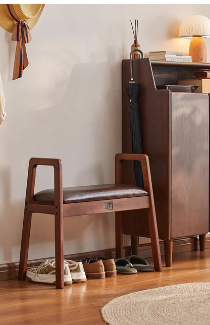 Bedroom Wooden Stool Storage Dressers Lazy Shoes Changing Side Table Entryway Bench Ergonomic Taburete Madera Nordic Furniture