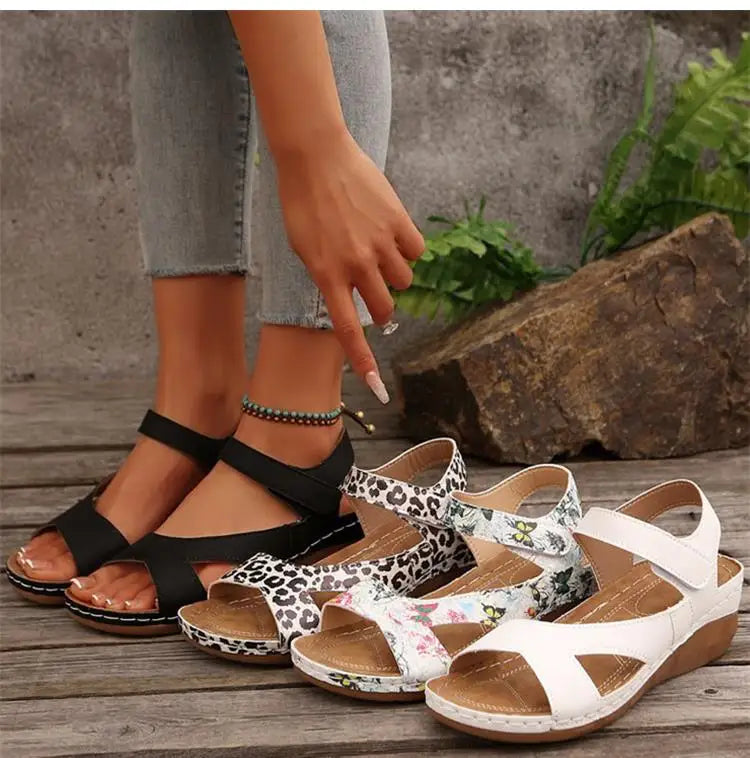 Women's Sandals Casual Summer Shoes Woman 2025 Summer Sandals Low Heels Sandalias De Mujer Comfortable Wedges Footwear Women
