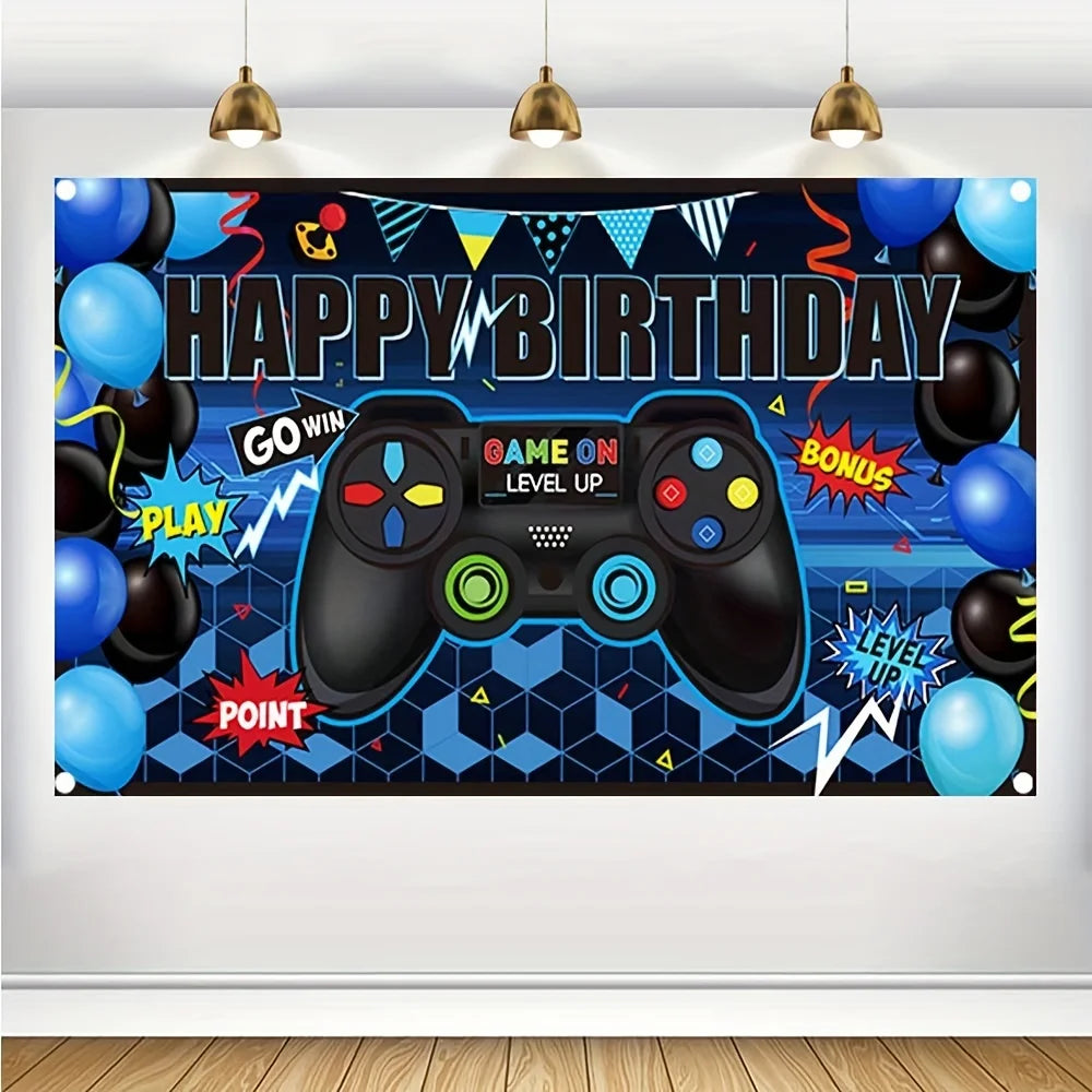 Video Game Background Party Game Themed Party props Video game Party Wall decoration supplies Party decoration supplies