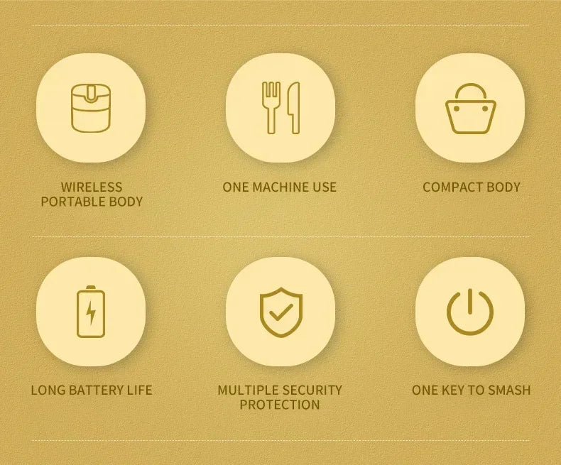 Electric Mini Garlic Vegetable Chopper Garlic Masher Portable Chopper Multi Function Meat Grinder Masher Machine  Usb Charging