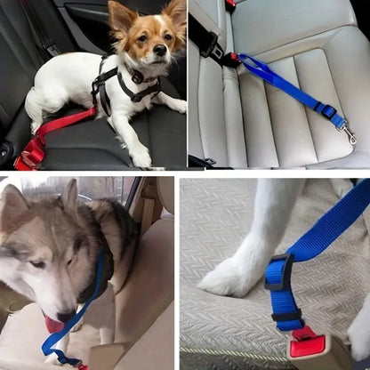 1 piece of car pet dog cat adjustable seat belt, retractable towing rope dog harness dog rope dog car travel supplies