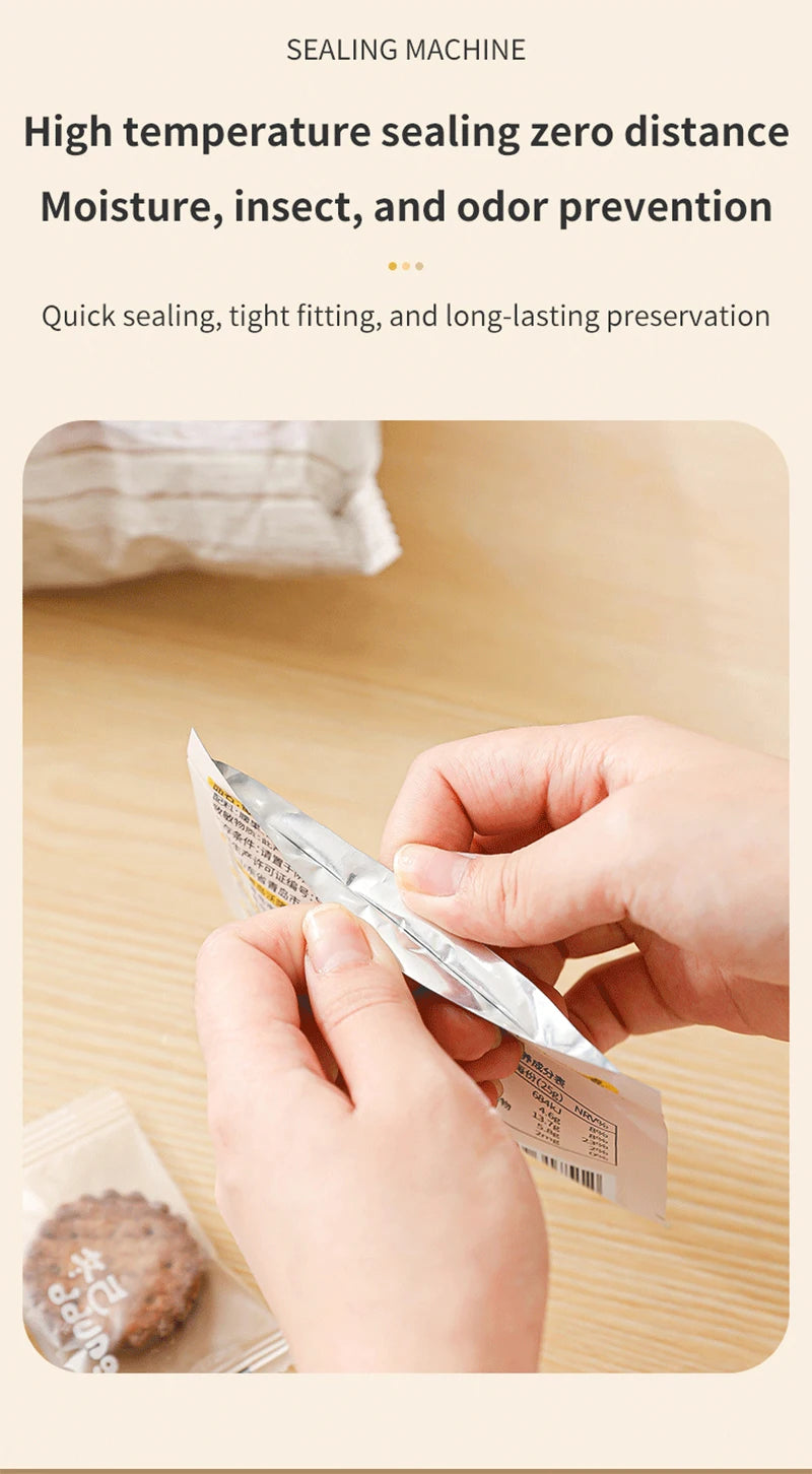 Mini Bag Sealer Plastic Bag Heat Sealer Plastic Bag Sealing Machine USB Rechargeable Portable Package Bags Sealer