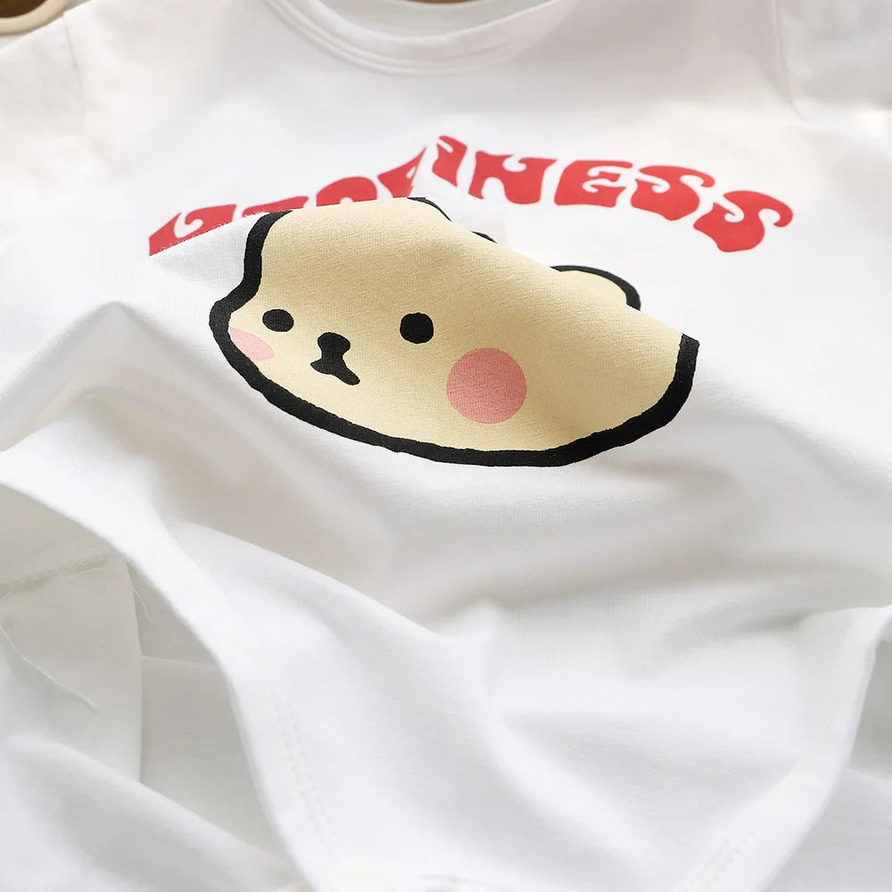 Family Cute Matching T Shirts Parent-child Rabbit Clothes Funny Dad Mom and Son Daughter Cotton Tees Tops Baby Newborn Bodysuit