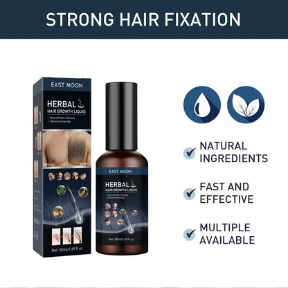 Hair Growth Serum Chest Body Hair Mustache Regrowth Longer Thicker Hair Thinning Treatment Moisture Nourish Beard Growth Spray