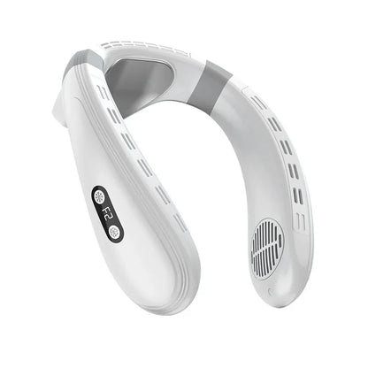 New Wearable Neck Fan Hanging Neck Fan Rechargeable Semiconductor Cooling Bladeless Fan Outdoor Personal Fan Wearable Cooler