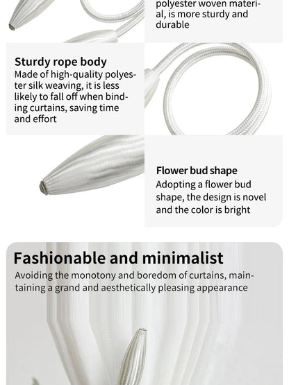 Curtain Buckle Tie Downs No Punch Curtain Tie Downs Curtain Clips Curtain Accessories Simple Curtain Buckle Tie Downs 2pcs