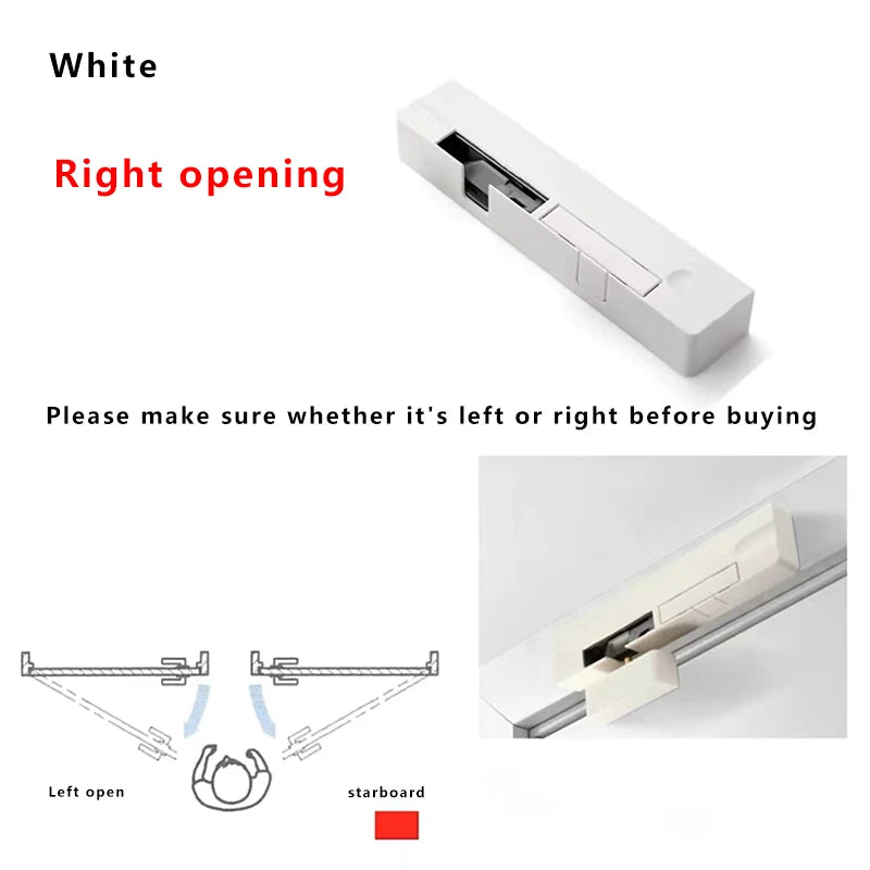 Door Damping Buffer Wooden Door Flat Outward Opening Invisible Door Home Closing Silent Hydraulic Door Closer Anti-pinch