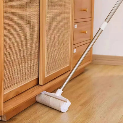Long Handle Lint Roller Brush Pet Hair Remover Roller Retractable Dust Hair Roller Stick Tearable Clothes Bed Hair Removal Brush