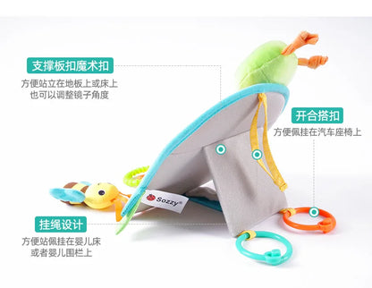Cartoon View Back Seat Mirror Baby Car Mirror Safety Seat Headrest Rearview Mirror Baby Facing Rear Ward Car Kids Monitor Gifts