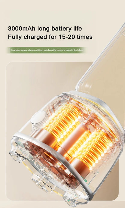 Portable Blender Cup 600ML Mini Juicer Mixer/3000mAh USB Rechargeable/10-Blade Powerful Motor For Smoothies/Vegetables