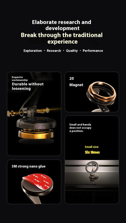 Magnetic Car Phone Mount Holder Multi-Functional Floating Screen Foldable Stand Vehicles Universal Phone Holder Safe Driving